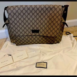 Gucci GG plus diaper bag -barely used- excellent condition